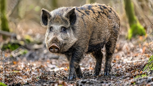 Wild Boar in the Forest: A Stunning Portrait of Nature