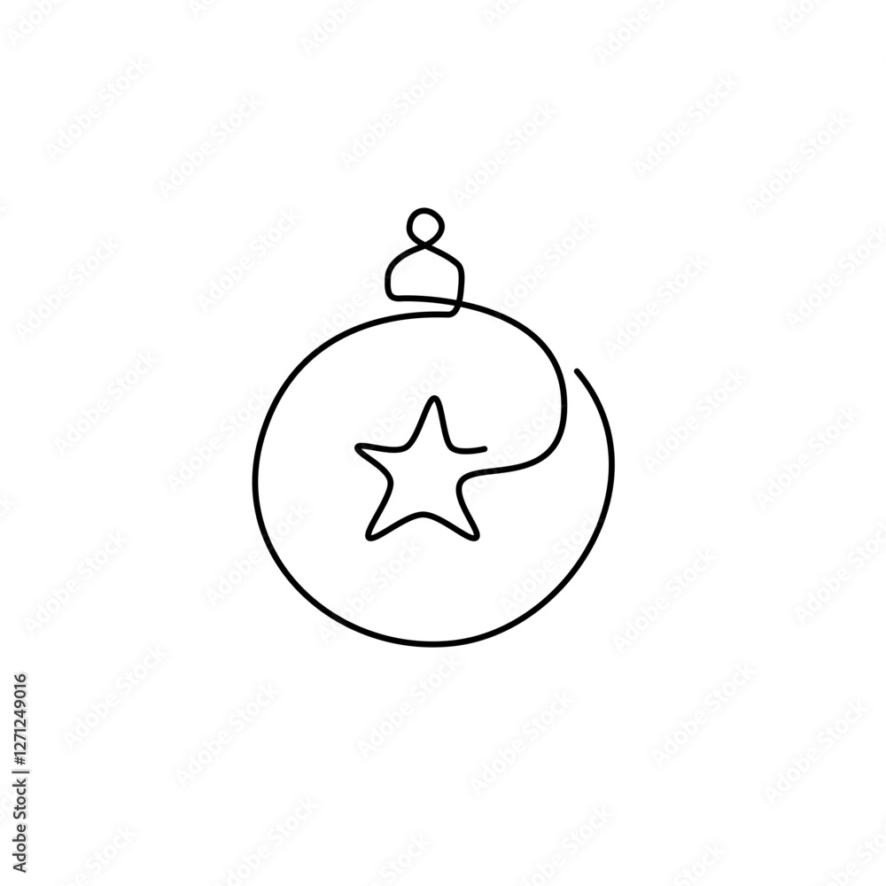 Obraz premium one line ornament