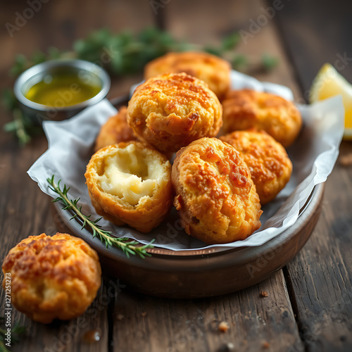 Tirokroketes Close Up Crispy Cheese Croquettes photo