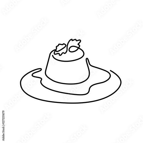 one line pudding