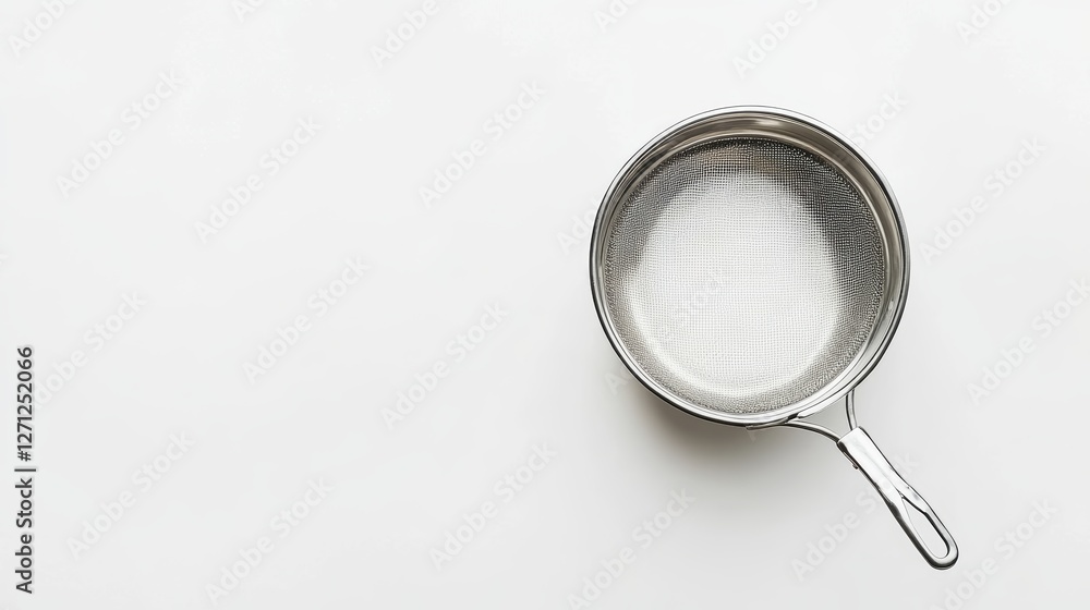 Sifter Over White Surface with Ample Copy Space for Design Sifter Over White Surface with Ample Copy Space for Design