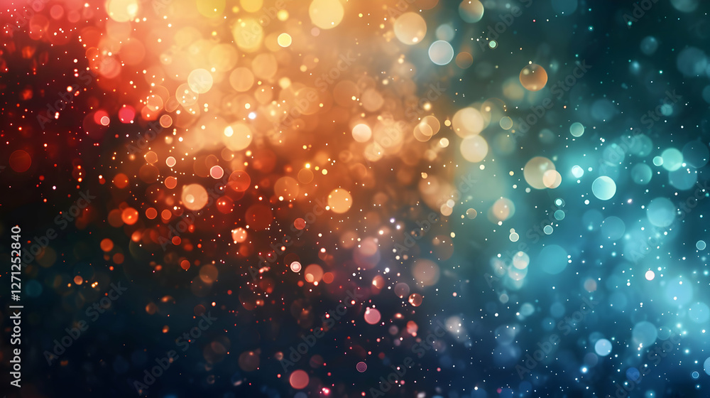 Fototapeta premium Vibrant abstract background with colorful bokeh lights creating a dreamy atmosphere (4)