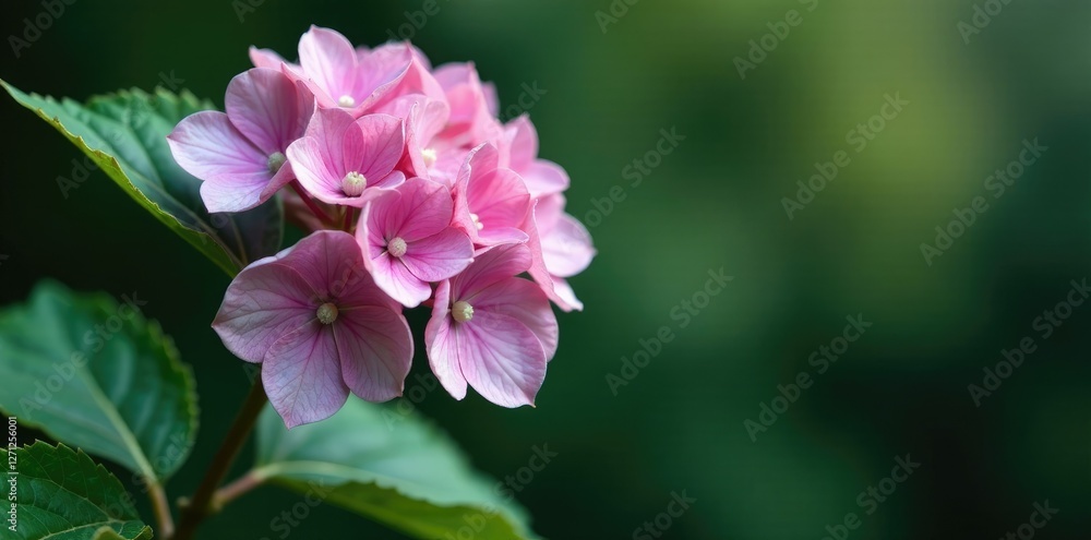 Wilted leaves of a hydrangea clinging to its stem, flower, plant Wilted leaves of a hydrangea clinging to its stem, flower, plant