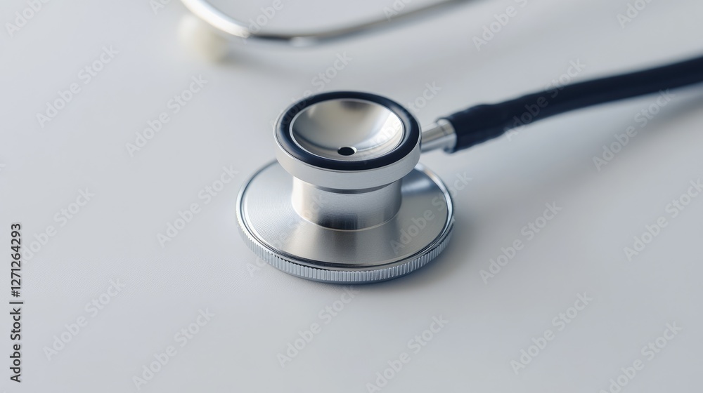 Close-up of a Shiny Stethoscope Close-up of a Shiny Stethoscope