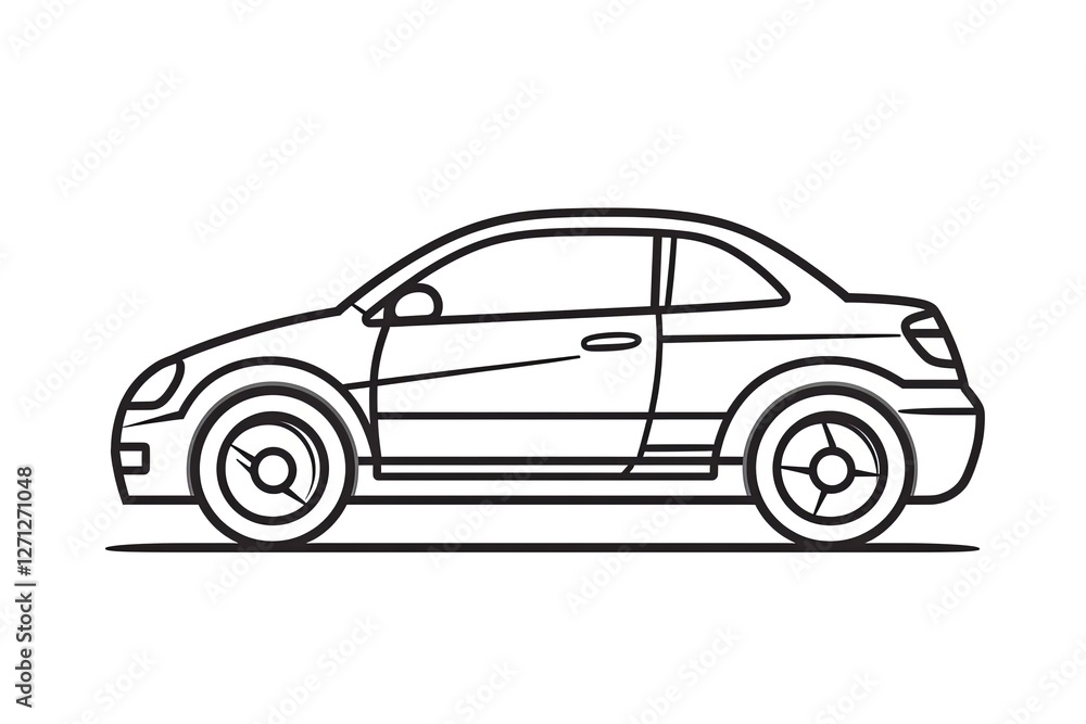 Car isolated illustration icon, line, Transport icon, Auto icon, Sport car. Car isolated illustration icon, line, Transport icon, Auto icon, Sport car.