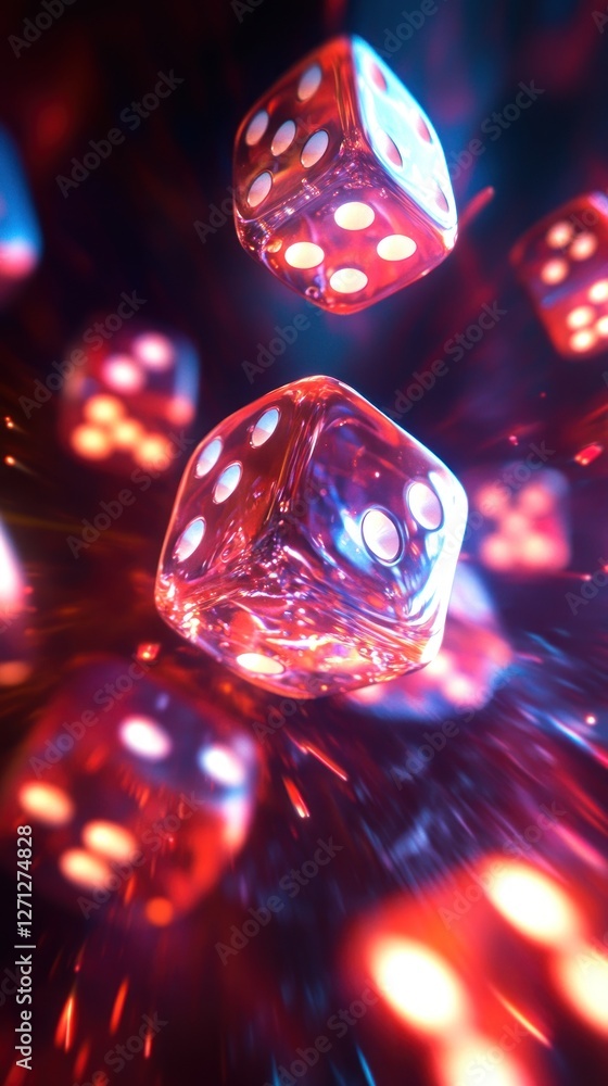 Radiant Dice Cascade, A High-Energy Gambling Concept with Abstract Flair Radiant Dice Cascade, A High-Energy Gambling Concept with Abstract Flair