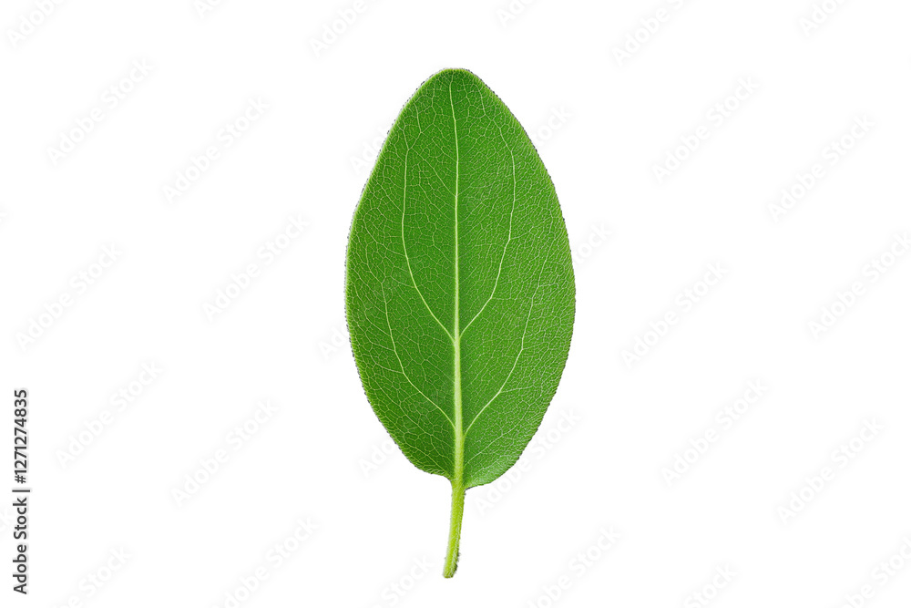 Velvety sage green lamb ear leaf isolated on transparent white background Velvety sage green lamb ear leaf isolated on transparent white background