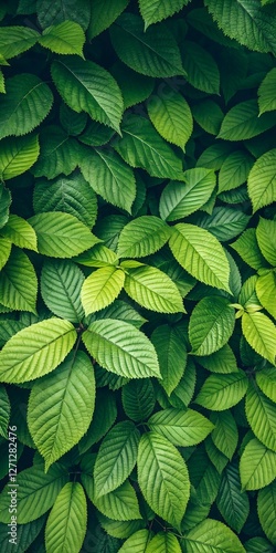 deep fresh green leaves texture background wallpaper 