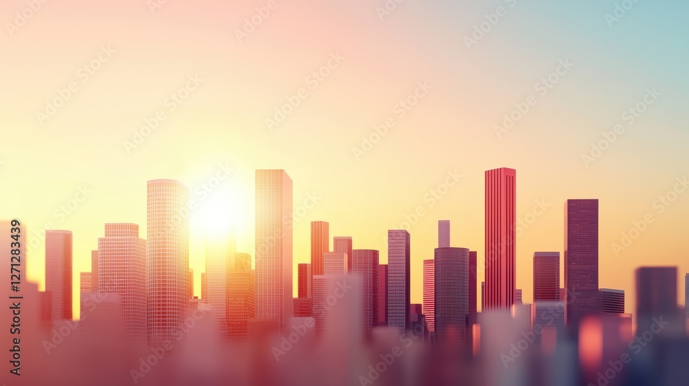 A panoramic view of a city skyline bathed in the warm glow of a setting sun, the skyscrapers reflecting the golden light and casting long shadows across the urban landscape. A panoramic view of a city skyline bathed in the warm glow of a setting sun, the skyscrapers reflecting the golden light and casting long shadows across the urban landscape.