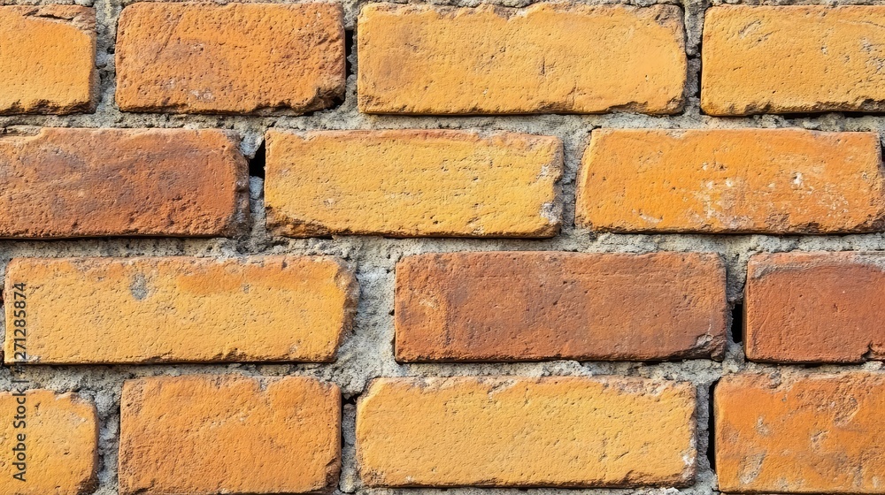 Bright yellow brick wall background with even lighting and fine texture, creating a cheerful and warm visual atmosphere. Bright yellow brick wall background with even lighting and fine texture, creating a cheerful and warm visual atmosphere.