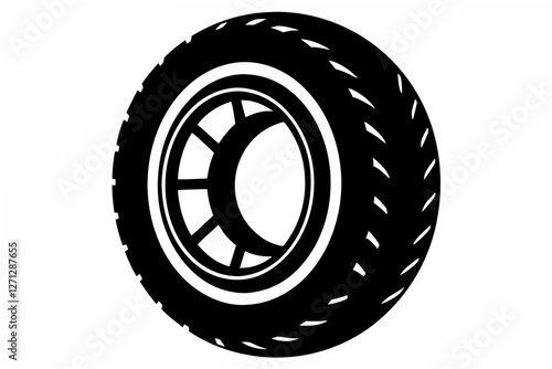 tire  silhouette  vector