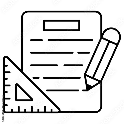 Modern design icon of drafting