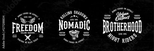 Motorcycle racing badges club emblems tshirt design Retro Racing Typography Graphics