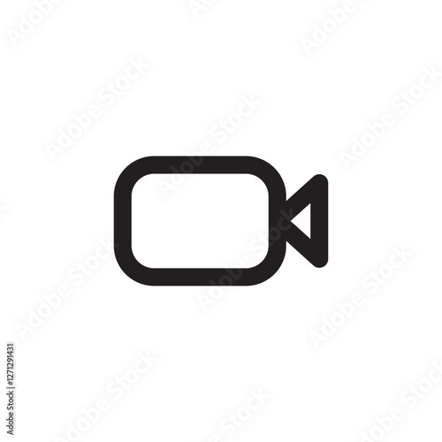 Video icon logo design. video camera sign and symbol. movie sign. cinema. Video icon vector.
