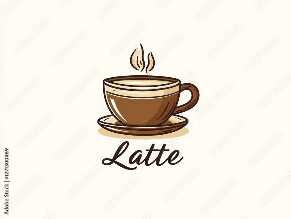drawn line doodle style cafe illustrations, black line icons, cafe logos, take out cup and various coffee sorts, Latte line icon drawn line doodle style cafe illustrations, black line icons, cafe logos, take out cup and various coffee sorts, Latte line icon