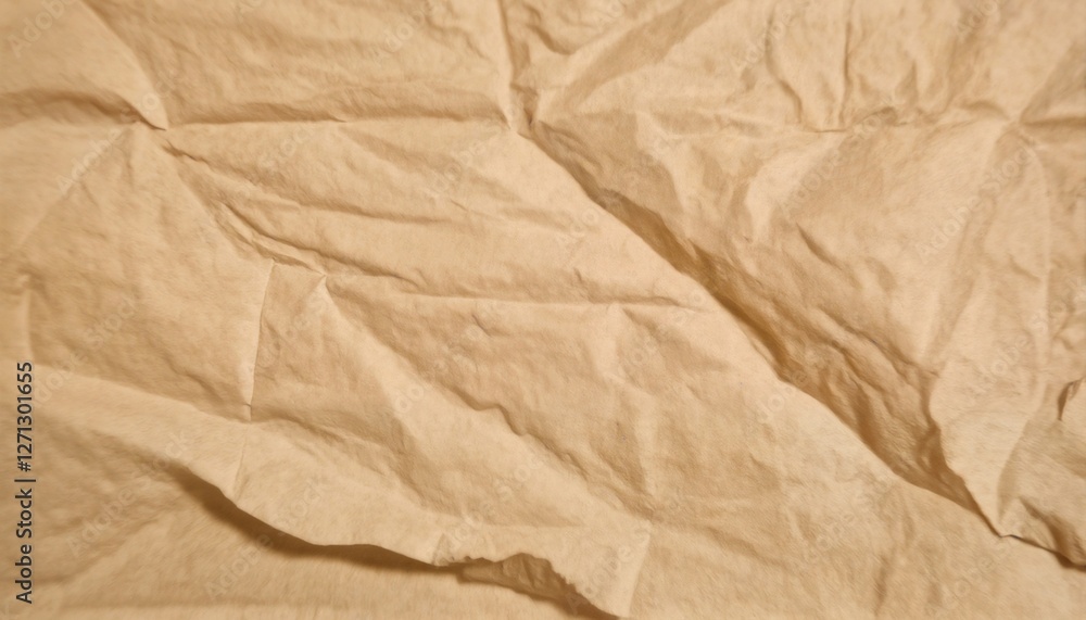 Obraz premium Background of crumpled brown paper.