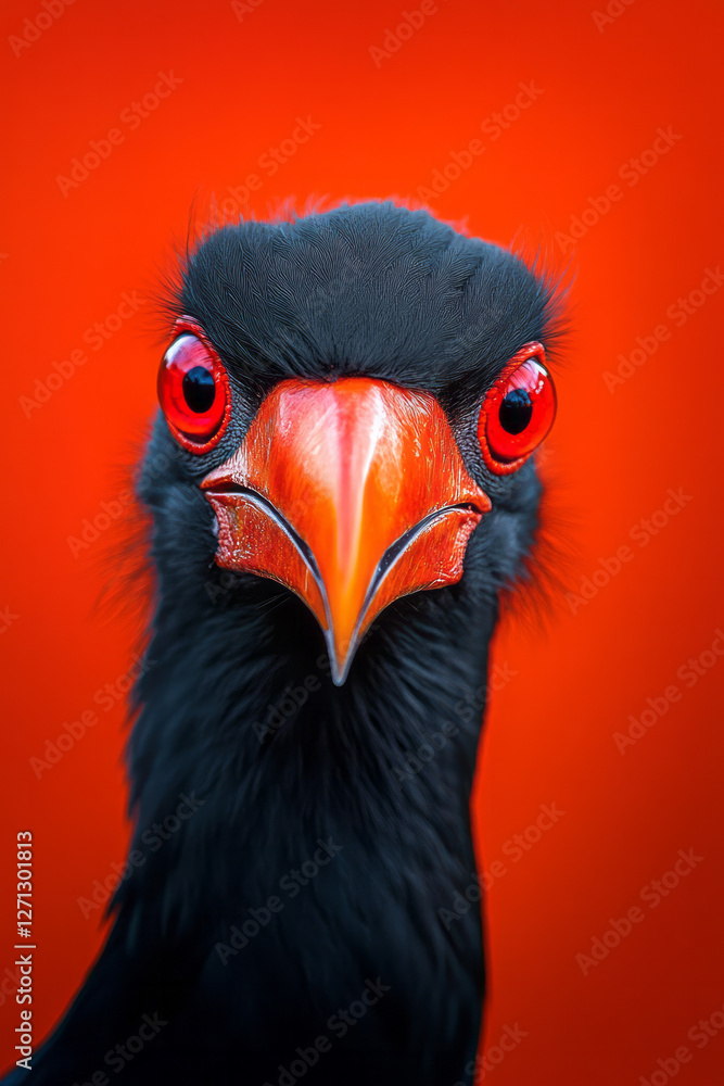 A close-up composition focusing on the hornbills’ expressive eyes and dazzling beaks, an ethereal A close-up composition focusing on the hornbills’ expressive eyes and dazzling beaks, an ethereal