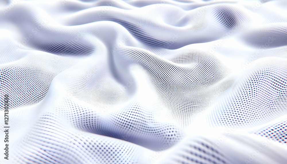 Abstract white fabric texture, waves, background, design Abstract white fabric texture, waves, background, design