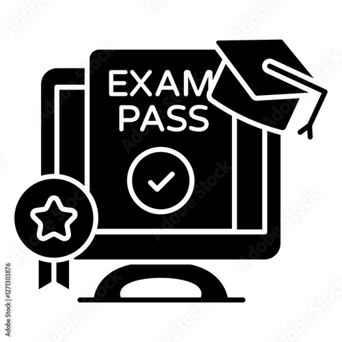 A beautiful design icon of result card
