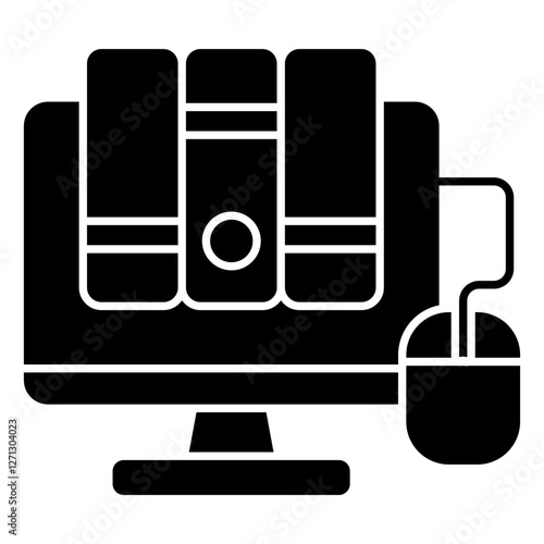 Perfect design icon of digital library