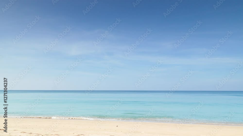 beach copy space, ocean, sea horizon tropical island. fantastic natural seascape sunset summer. pararamic beach sea beach Landscape color orange sky and clouds.Video footage 4K beach copy space, ocean, sea horizon tropical island. fantastic natural seascape sunset summer. pararamic beach sea beach Landscape color orange sky and clouds.Video footage 4K