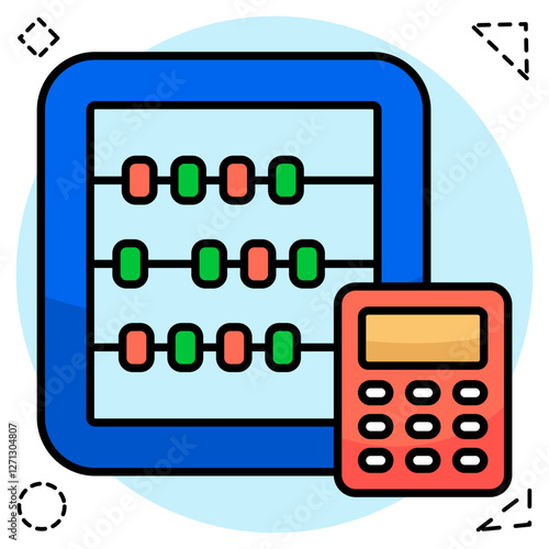 Premium design icon of abacus