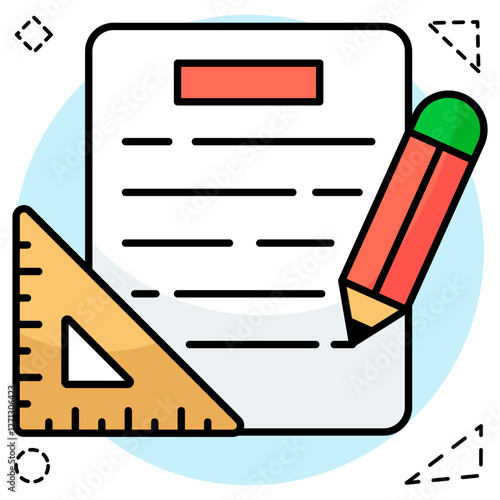Modern design icon of drafting