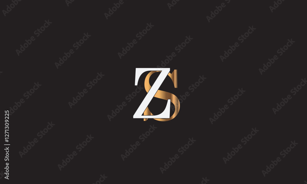 ZS, SZ , Z , S , Abstract Letters Logo Monogram ZS, SZ , Z , S , Abstract Letters Logo Monogram
