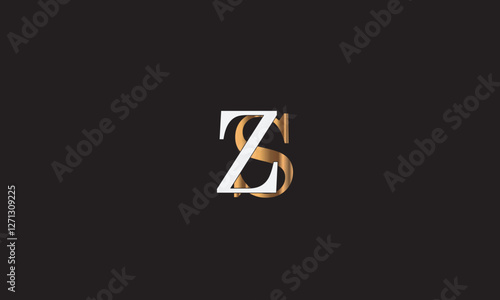 ZS, SZ , Z , S , Abstract Letters Logo Monogram