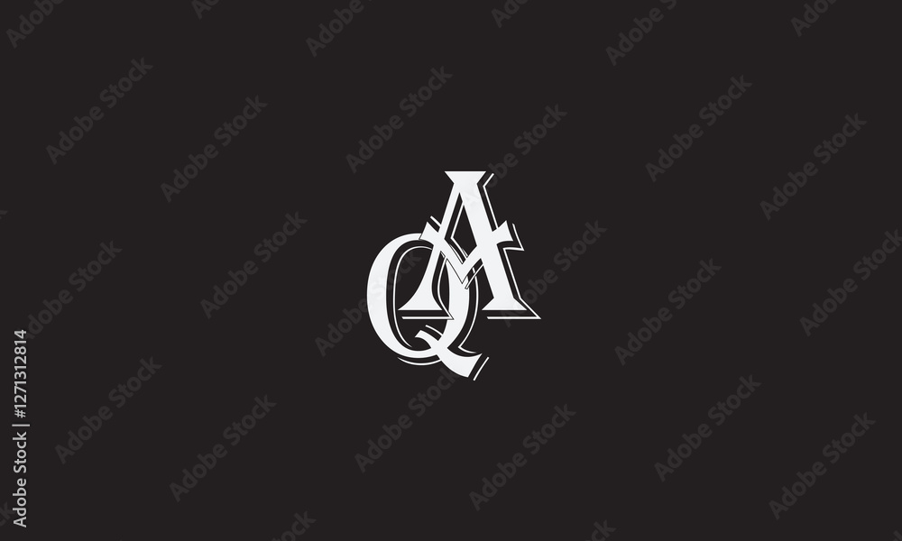 QA, AQ , Q , A , Abstract Letters Logo Monogram QA, AQ , Q , A , Abstract Letters Logo Monogram