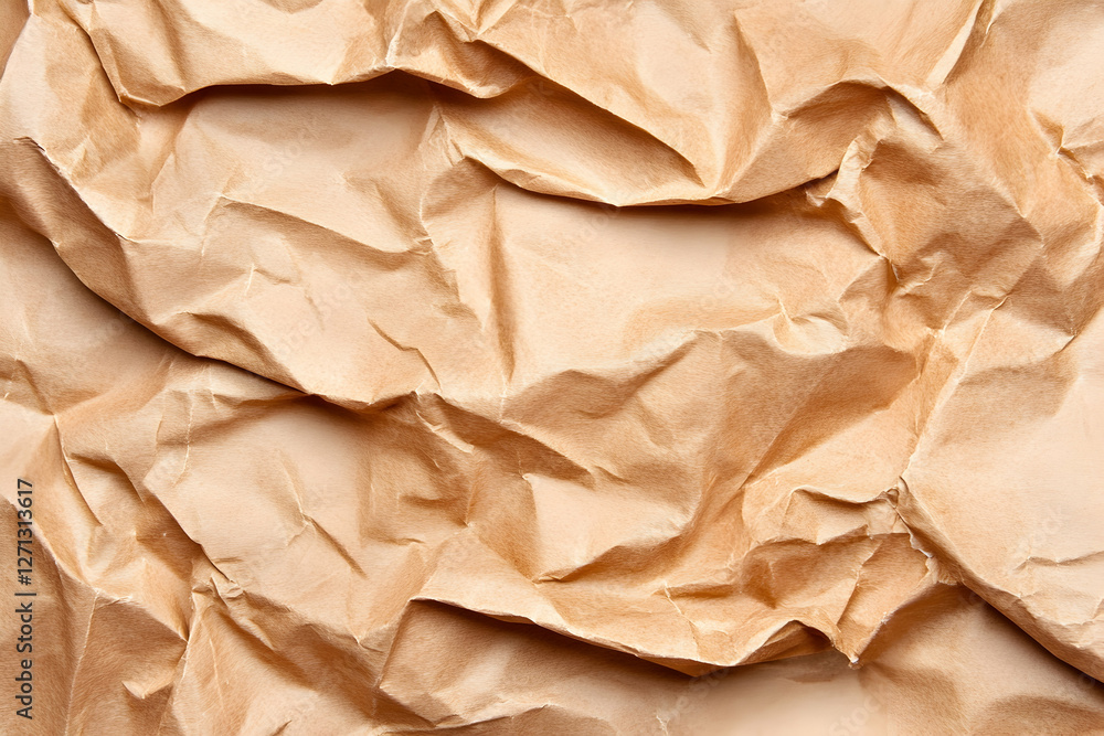 Crumpled brown paper texture background (2) Crumpled brown paper texture background (2)