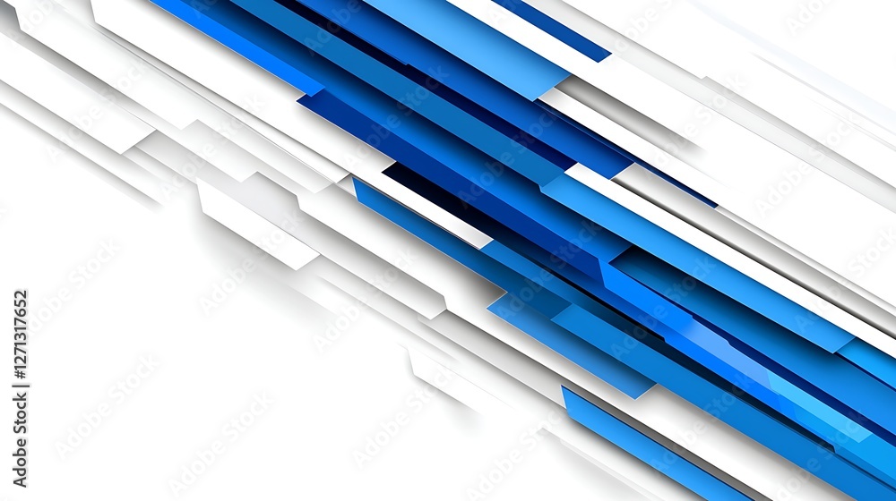 Abstract Blue and White Geometric Design Abstract Blue and White Geometric Design
