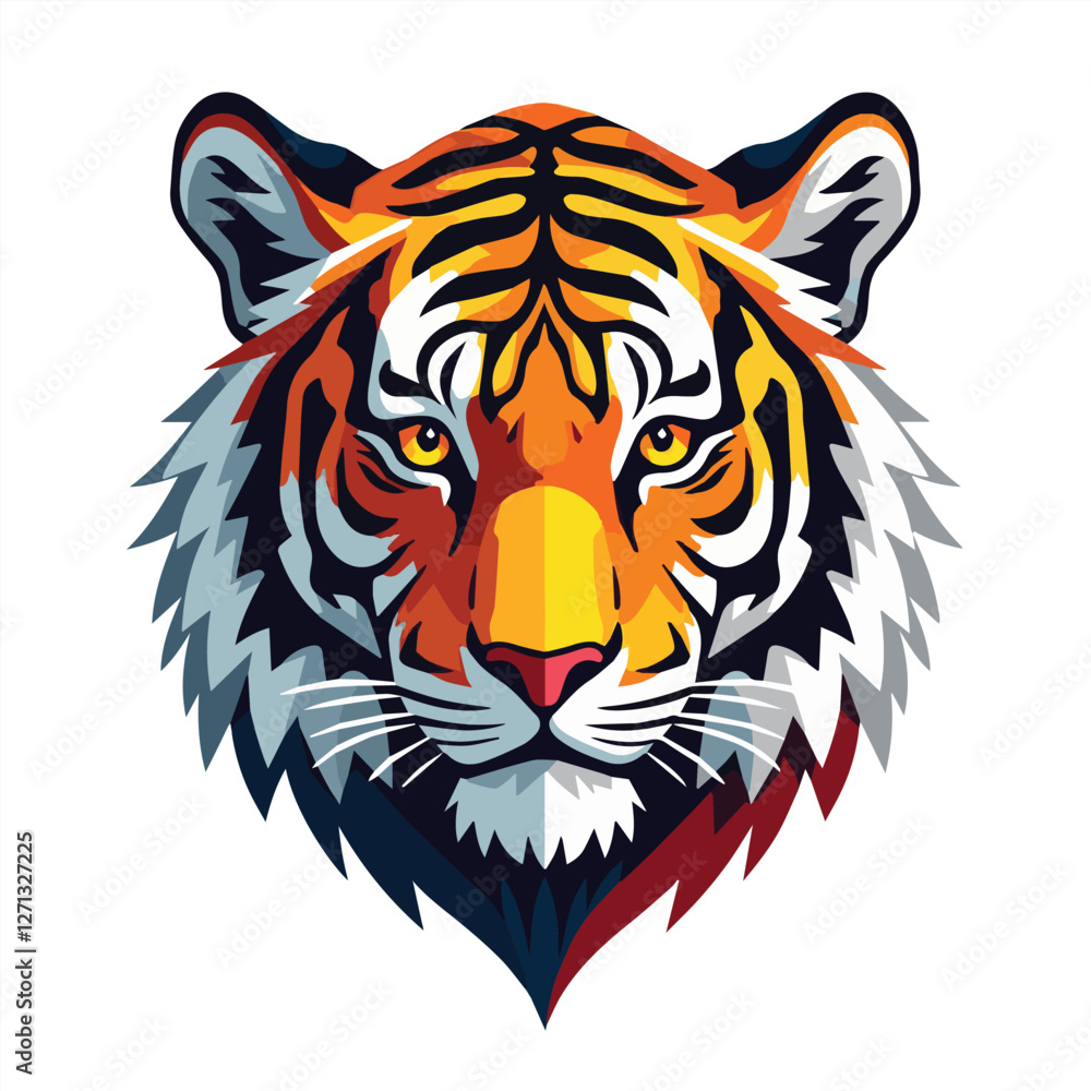 Fototapeta premium tiger vektor desain