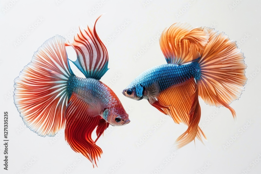 Fototapeta premium Colorful betta fish in motion