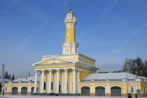 The landmark of the city of Kostroma is the Fire Tower.