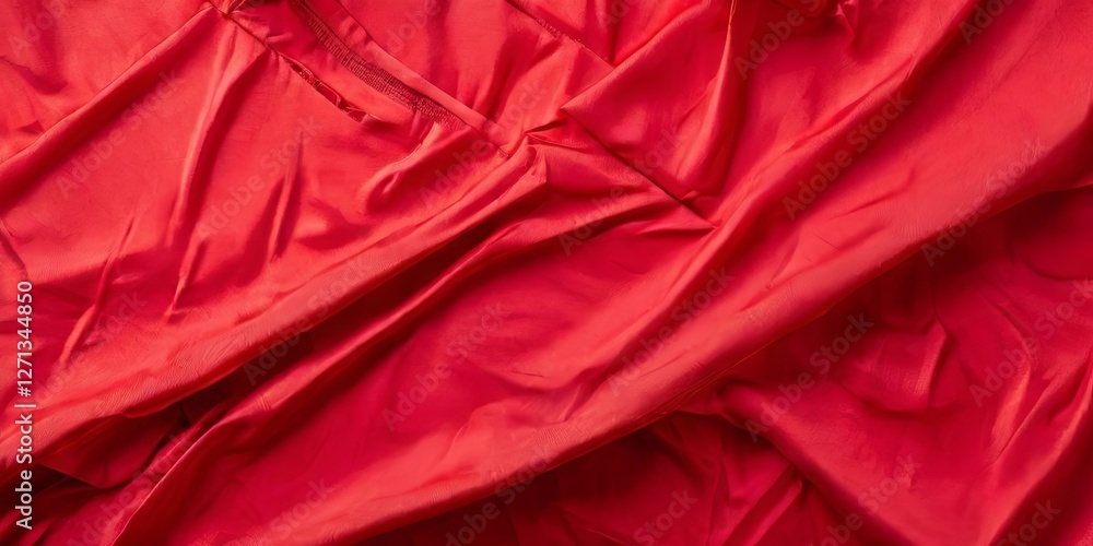 A red piece of fabric with a pattern A red piece of fabric with a pattern