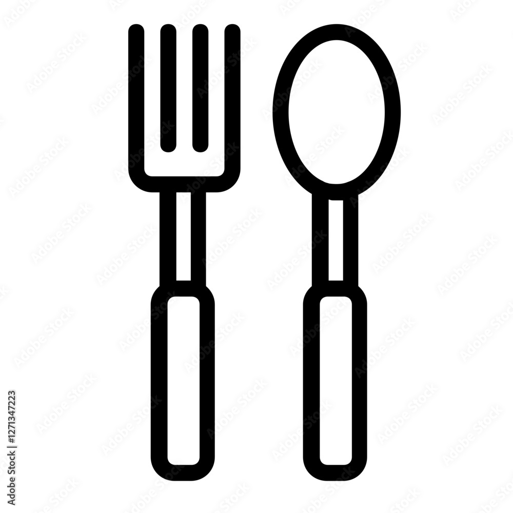 Fototapeta premium Spoon Icon