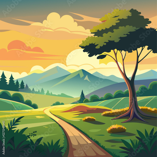 Mountainside meadow