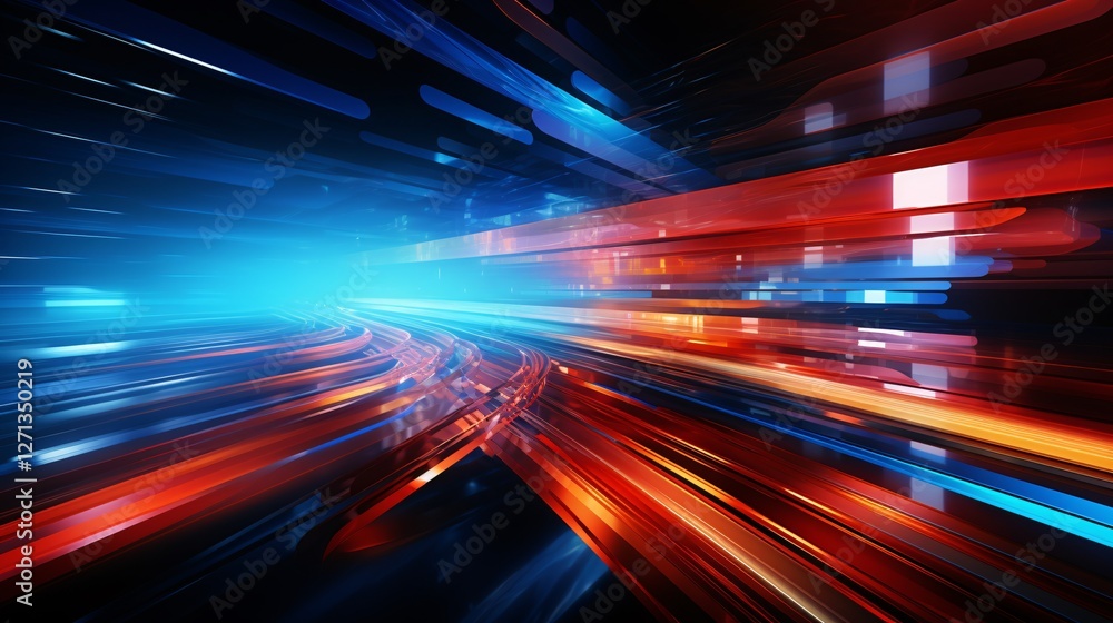 Abstract digital photography illustrating fast information flow and technology Abstract digital photography illustrating fast information flow and technology