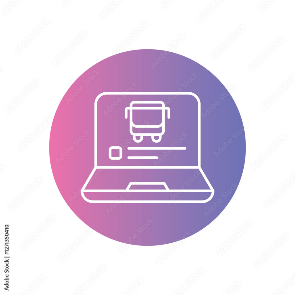 Public Transport App icons vector stock illustration Public Transport App icons vector stock illustration