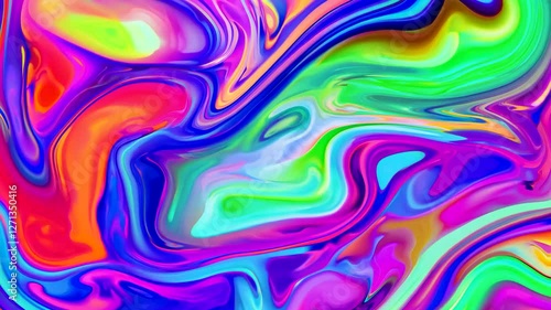 Wallpaper Mural Colorful abstract swirl patterns in vibrant hues Torontodigital.ca
