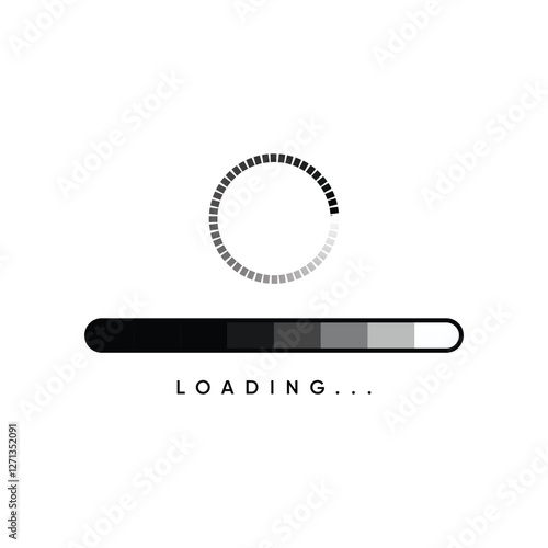 loading icon vector