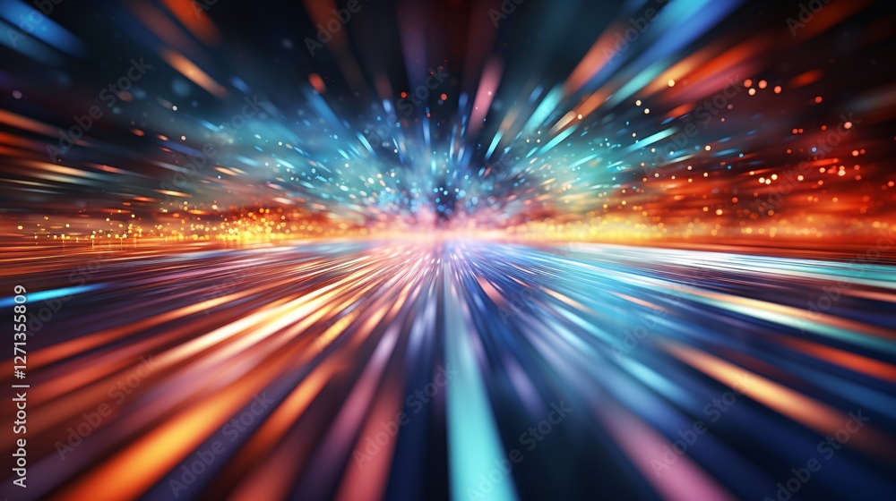Obraz premium Abstract digital background focusing on high speed connectivity