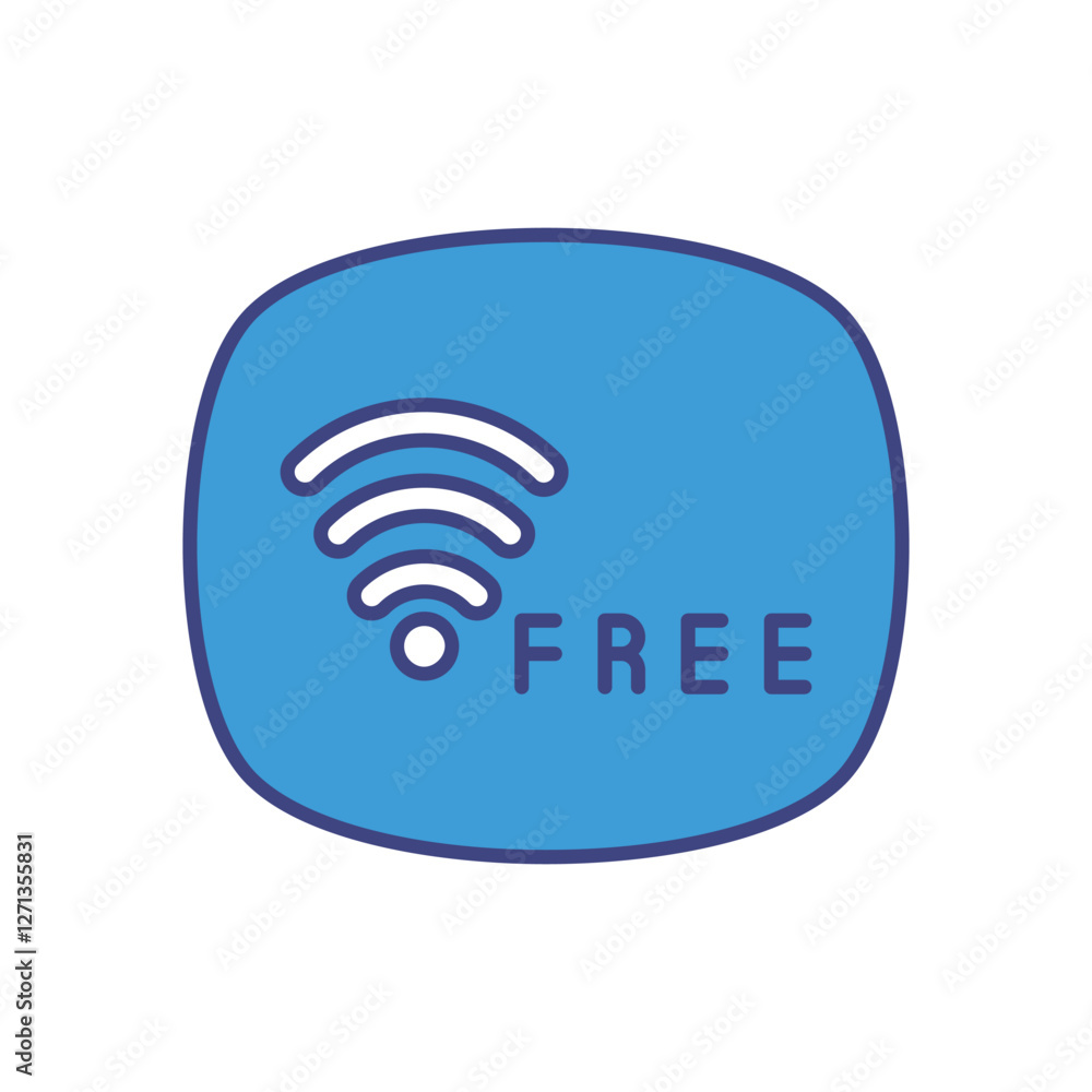 Public Wi-Fi icons vector stock illustration Public Wi-Fi icons vector stock illustration