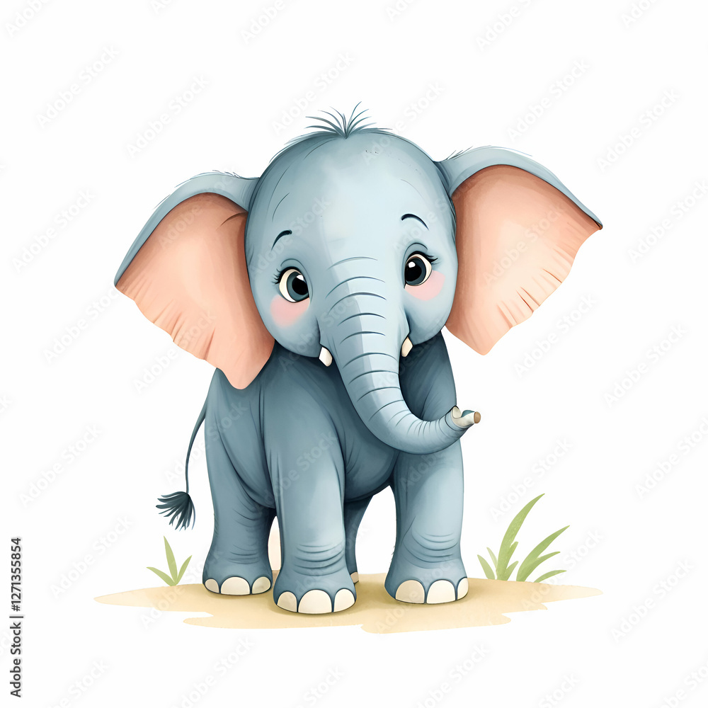 Fototapeta premium elephant illustration design 