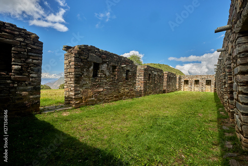 Choquequirao is an archaeological site located in the Andes Mountains of Peru, near the modern town of Cachora. Often referred to as the 