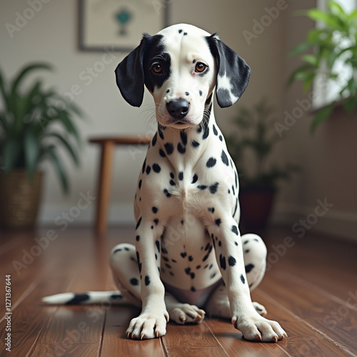 dalmatian dog portrait