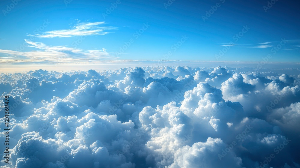 Above the Clouds A Stunning Aerial View of Cumulus Cloudscape Above the Clouds A Stunning Aerial View of Cumulus Cloudscape