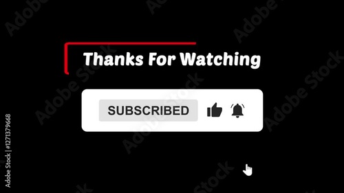 Youtube subscribe animation. YouTube channels like, subscribe, and notification animation video