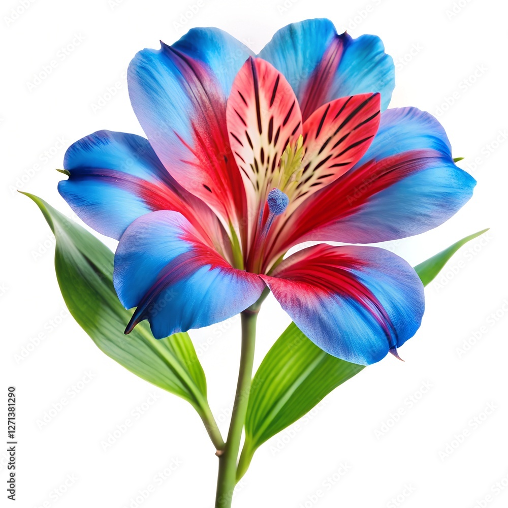colorful flower isolated on white colorful flower isolated on white